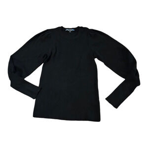 Catherine Malandrino Medium Black Long Sleeve Pullover Shirt